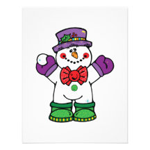 muñeco de nieve feliz tonto comunicado personalizado