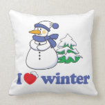 Muñeco de nieve - invierno del amor de I Almohada