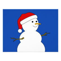 muñeco de nieve invitacion personalizada