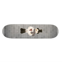 muñeco de nieve lindo del navidad tabla de skate