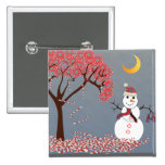 Muñeco de nieve lindo pin