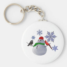 Muñeco de nieve llavero
