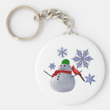 Muñeco de nieve llavero personalizado