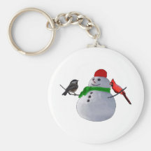 Muñeco de nieve llavero personalizado