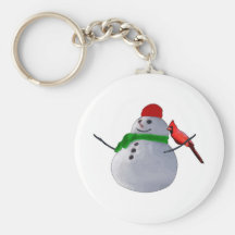 Muñeco de nieve llavero personalizado