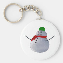Muñeco de nieve llavero personalizado