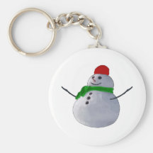 Muñeco de nieve llavero personalizado