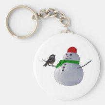 Muñeco de nieve llavero personalizado