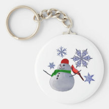 Muñeco de nieve llaveros personalizados