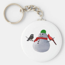 Muñeco de nieve llaveros personalizados