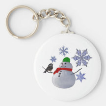 Muñeco de nieve llaveros personalizados