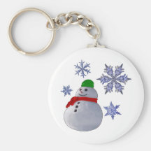 Muñeco de nieve llaveros personalizados
