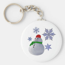 Muñeco de nieve llaveros personalizados