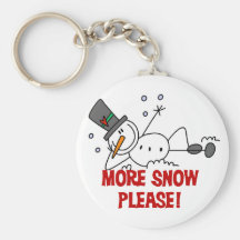 Muñeco de nieve más de la nieve camisetas y regalo llaveros personalizados