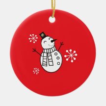 Muñeco de nieve ornamentos de navidad