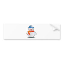 Muñeco de nieve pegatinas de parachoque