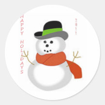 Muñeco de nieve pegatinas  