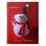 Muñeco de nieve rojo del signo de la paz (Felices  Cuadernos