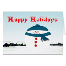 Muñeco de nieve Roly-Polivinílico Felicitación