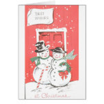 Muñeco de nieve tarjetas