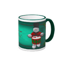 Muñecos de nieve del vintage: Batería Taza De Café