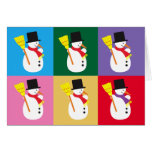 Muñecos de nieve tarjetas