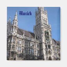 Munich Rathaus Imán De Nevera