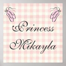 Mural personalizado 15 x 15 de princesa Poster