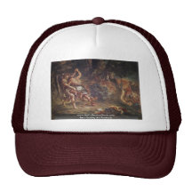 Murales para el Santo-Sulpice en la capilla de Par Gorras De Camionero