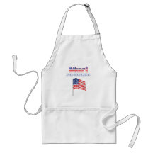 Muri para la bandera americana patriótica del cong delantales