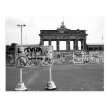 Muro de Berlín Tarjeta Postal