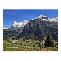 Mürren, Suiza - Schweiz Tarjeta Postal