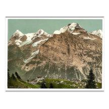 Murren, visión general, Bernese Oberland, Switzerl Postal