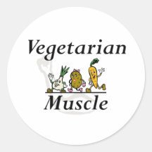 Músculo vegetariano SUPERIOR Pegatina
