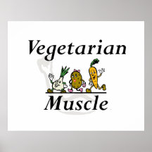 Músculo vegetariano SUPERIOR Posters