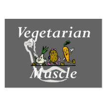 Músculo vegetariano SUPERIOR Tarjetas Personales