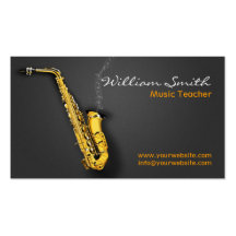 Music Teacher Tarjetas Personales