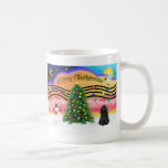 Música 2 del navidad - cocker spaniel (negro) tazas