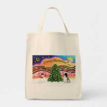 Música 2 del navidad - saltador inglés (BW) Bolsas De Mano