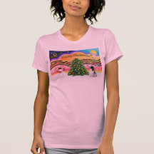 Música 2 del navidad - saltador inglés (BW) Camiseta