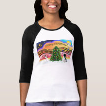 Música 2 del navidad - saltador inglés (BW) Camiseta
