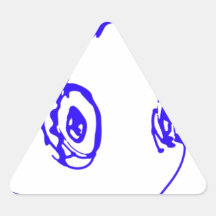 Música a sus oídos calcomanía de trianguladas