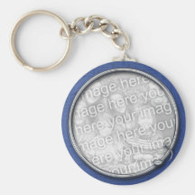Música azul llavero personalizado