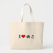 Música de la casa del amor bolsa de mano