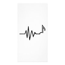 Música de la nota de la frecuencia tarjetas personales