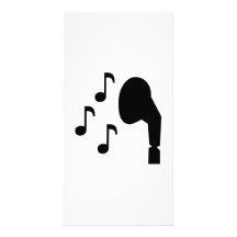 Música de las notas de los auriculares tarjetas con fotos personalizadas