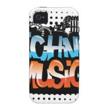 Música de Techno iPhone 4/4S Carcasa
