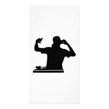 Música del club de las placas giratorias de DJ Tarjetas Personales