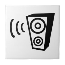 Música del golpe del altavoz azulejos