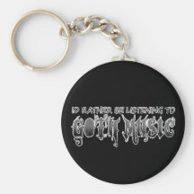 Música del gótico llaveros personalizados